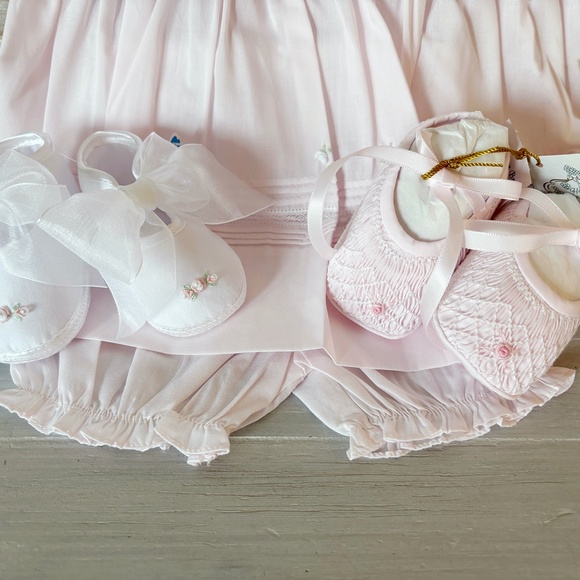 Pink Floral Bullion Dress Feltman Brothers Embroidery Lace New With Tag - Picture 8 of 8